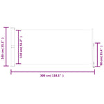 Patio Retractable Side Awning 140 x 300 cm Red 48348