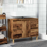Sink Cabinet Old Wood 80x33x60 cm Engineered Wood 857126