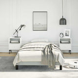 Bed Frame without Mattress Light Grey 100x203 cm Twin XL Velvet 347003