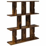 Wall Shelf Smoked Oak 102 x 20 x 96 cm Engineered Wood 8012216