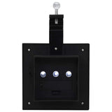 Outdoor Solar Lamps 12 pcs LED Square 12 cm Black 277136