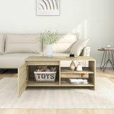 Coffee Table Sonoma Oak 102x50x45 cm Engineered Wood 809830