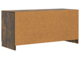 Sideboard Smoked Oak 89 x 34.5 x 57 cm Engineered Wood 895810