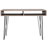 Desk with 2 Compartments Grey 20136
