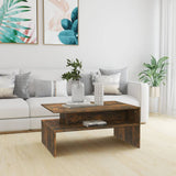 Coffee Table Smoked Oak 90x60x42,5 cm Engineered Wood 815855
