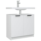 Bathroom Cabinet White 64.5x33.5x59 cm Engineered Wood 811304
