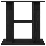 Aquarium Stand Black Oak 60x30x60 cm Engineered Wood 862148