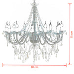 ZNTS Chandelier with 1600 Crystals 60339