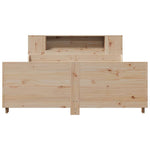 ZNTS Bed Frame without Mattress 160x200 cm Solid Wood Pine 3323761