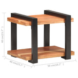 Bedside Cabinet 50x40x40 cm Solid Acacia Wood 320492
