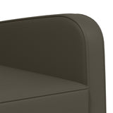 Armchair Grey Faux Leather 42043429