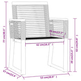 9 Piece Garden Dining Set Black 3099160