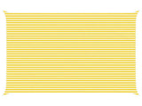 Sun Shade Sail Yellow and White 6 x 5 m 100% Polyester Oxford 42031079