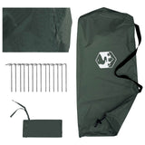 Camping Tarp with Mesh Walls Army Green 270 x 210 x 210 cm 42028570