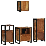 Bathroom Furniture Set 4 pcs Multicolour Solid Reclaimed Wood 3305635
