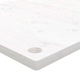 Desk Top White 110x55x2.5 cm Solid Wood Pine 824461