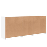 Sideboard with LED Lights White 162x37x67 cm 3208995