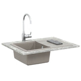 Sink Grey 670 x 460 mm 80% Quartz and 20% Resin 42028409