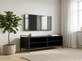 TV Cabinet 100 x 39.5 x 50 cm Black Oak Engineered Wood 8013758