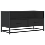 TV Cabinet Black 80x34.5x40 cm Engineered Wood and Metal 848809