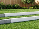 Garden Cover Profile 10 pcs 100 x 10 x 15 cm Steel White 8012909