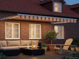 Manual Retractable Awning with LEDs Multicolour 3 x 2 m 3419197