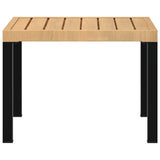 Garden Coffee Table Black 55x55x39.5 cm Powder-coated Steel 4008568