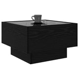 Coffee Table Black oak 50 x 50 x 30 cm Engineered wood 879661