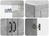 Wall-Mounted Cabinet Concrete Grey 66 x 34.5 x 90 cm 899248