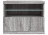 Sideboard with LED Lights Grey Sonoma 60x37x67 cm 836656