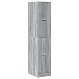 Apothecary Cabinet Grey Sonoma 30x41x144,5 cm Engineered Wood 855174