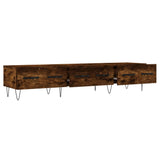TV Cabinet Smoked Oak 150x36x30 cm Engineered Wood 829153