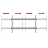 Security Grille for Windows with 2 Crossbars 3 pcs 430-740 mm 42031273
