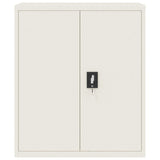 File Cabinet White 90x40x105 cm Steel 339736