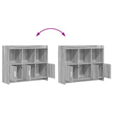 Sideboard Grey Sonoma 98.5 x 33 x 80 cm Engineered Wood 8011144