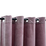 Blackout Curtains with Rings 2pcs Velvet Antique Pink 140x225cm 134521