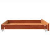 Day Bed Drawers 2 pcs Wax Brown Solid Wood Pine 844134