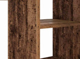 Desk with Shelf Old Wood 142 x 102 x 73 cm Engineered Wood 869296