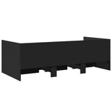 Daybed Black Engineered wood Small Single 3280833