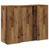 Reception Desk Old Wood 135x50x103.5 cm Engineered Wood 3324194