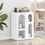 Sideboard High Gloss White 59 x 35 x 80.5 cm Engineered Wood 891318