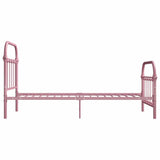 Bed Frame without Mattress Pink Metal 90x200 cm 284510
