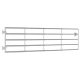 5 Bar Field Gate Steel x90 cm Silver 145986