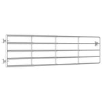5 Bar Field Gate Steel x90 cm Silver 145986