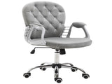 Office Chair, Swivel Desk Chair, Velvet Vanity Chair with Adjustable Height and Rolling Wheels for T3398P328191