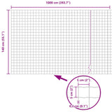 Euro Fence 1.4 x 10 m PVC-coated iron 42004623