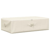 Storage Boxes 2 pcs Fabric 70x40x18 cm Cream 332908