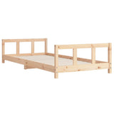 Kids Bed Frame 90x200 cm Solid Wood Pine 834423