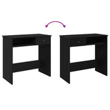 Desk Black 80x40x75 cm Engineered Wood 860473