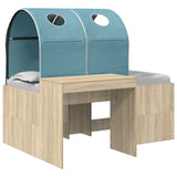 Bed with Tunnel 3 pcs Artisian Oak and Light Blue 3423516